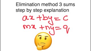 Class 10 - pair of linear equations in two variables - elimination method