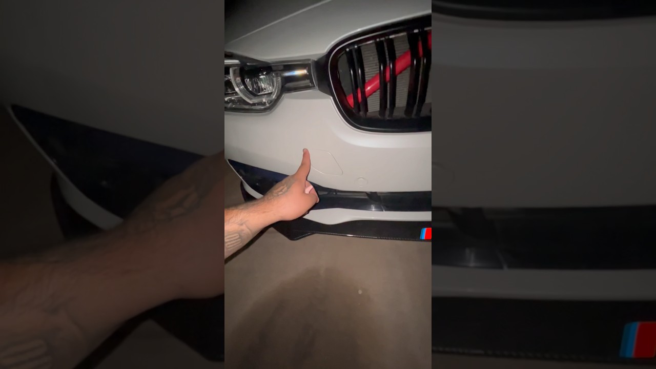 How to remove tow hook cover on BMW F30 *NO TOOLS NEEDED* 