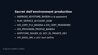 CI/CD per Flutter: build firmate e pubblicazione sugli store con GitHub Actions