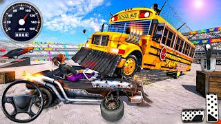 Crazy School Bus Demolition Derby 3D - Extreme Car Crash Simulator - Wreckfest: PC Gameplay #13 screenshot 4