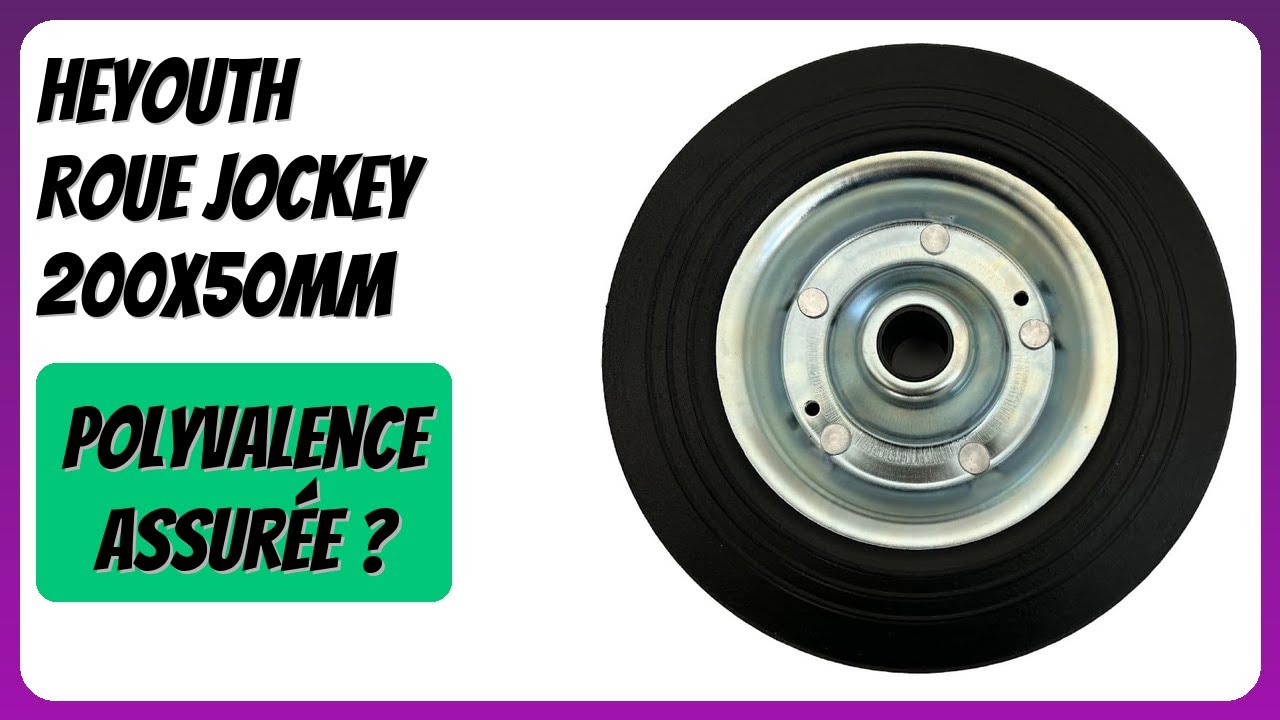 AVIS (2026) : HEYOUTH Roue Jockey 200x50mm. DÉTAILS