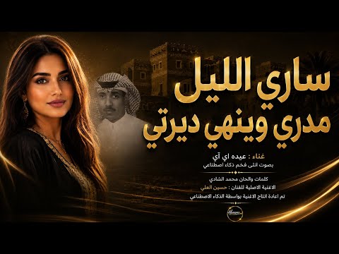 ساري الليل مدري وين هي ديرتي بصوت عيده  إعادة إنتاج بالذكاء الاصطناعي