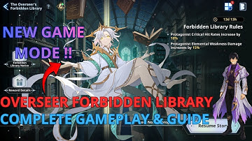 ULTIMATE OVERSEER FORBIDDEN LIBRARY GUIDE ! NEW GAME MODE [SOLO LEVELING ARISE]