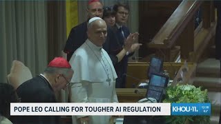 Pope Leo calls for tougher AI regulation