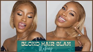 Blond Hair Glam Look | Step by Step  | Kiki LaFleurr screenshot 4