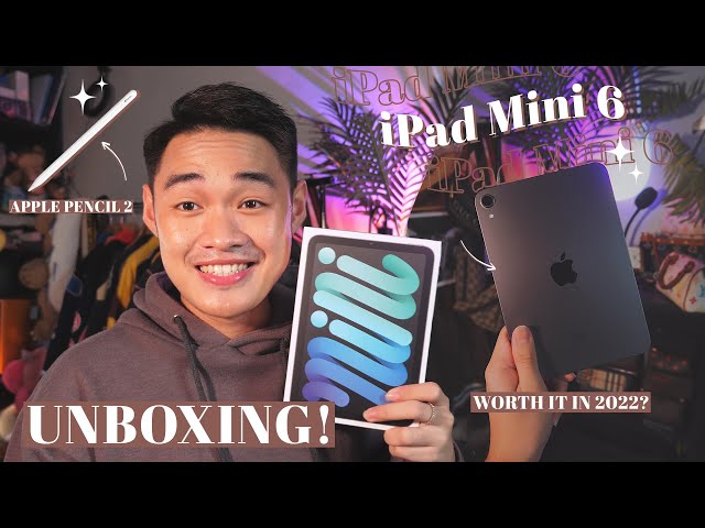 iPad Mini 6 Unboxing (256GB Space Gray) ✨ + is it worth it in 2022? | Cedrix Eligio