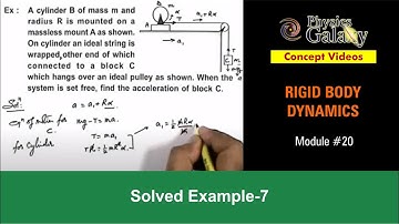 Class 11 Physics | Rigid Body Dynamics | #20 Example-7 on Rotational Motion | For JEE & NEET