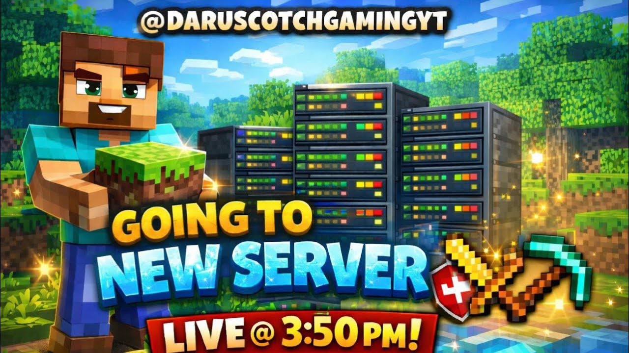 MINECRAFT LIVE STREAM DAY-10👾|DARU大 SCOTCH GAMING YT LIVE STREAM