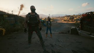 Cyberpunk 2077 a dead enemy that remains standing