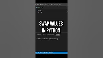 Work like a pro in python | swap values in python | #pythonShorts #Shorts