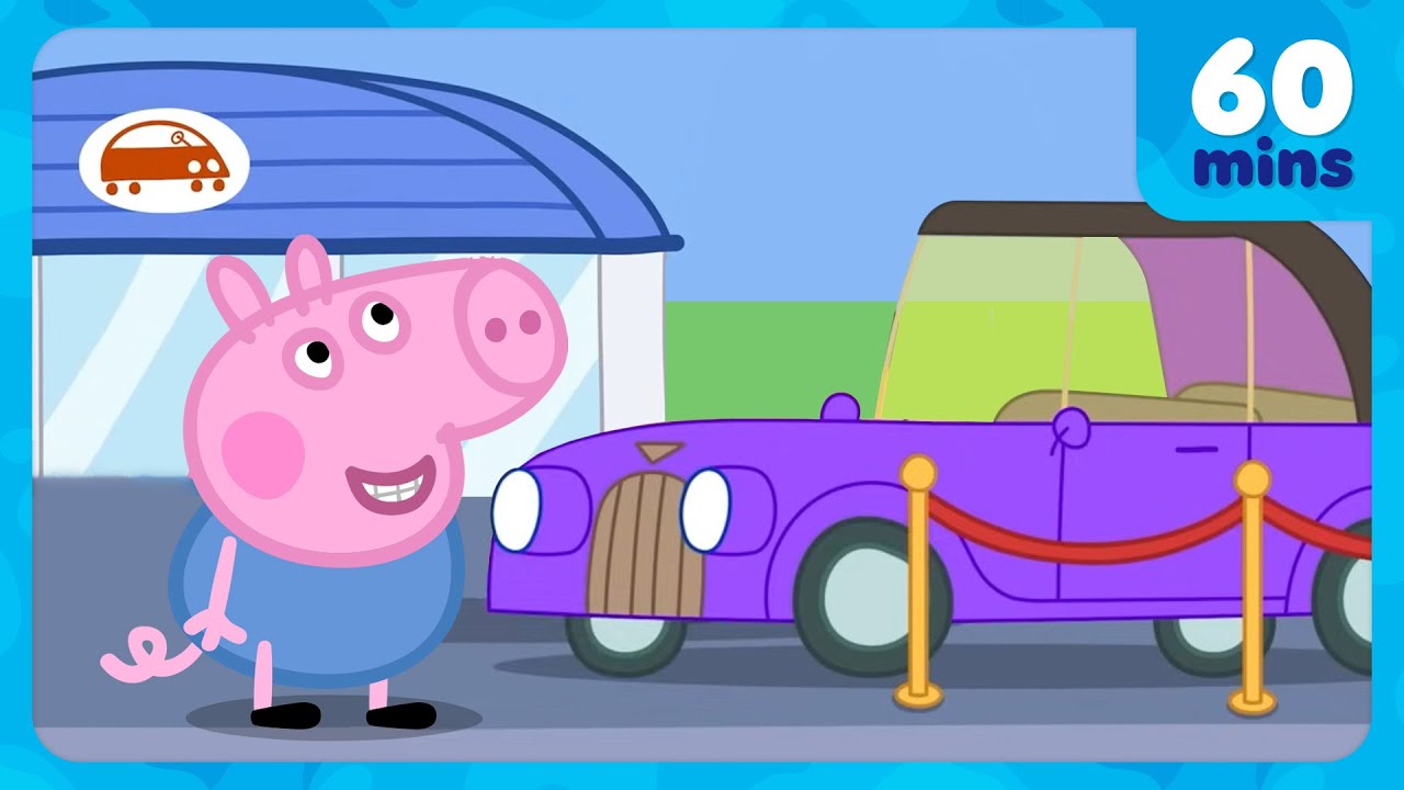 George Pig's Goes To The Car Show! 🚗 Shiny New Cars 🛞 Peppa Pig Tales Full Episodes | 60 Minutes