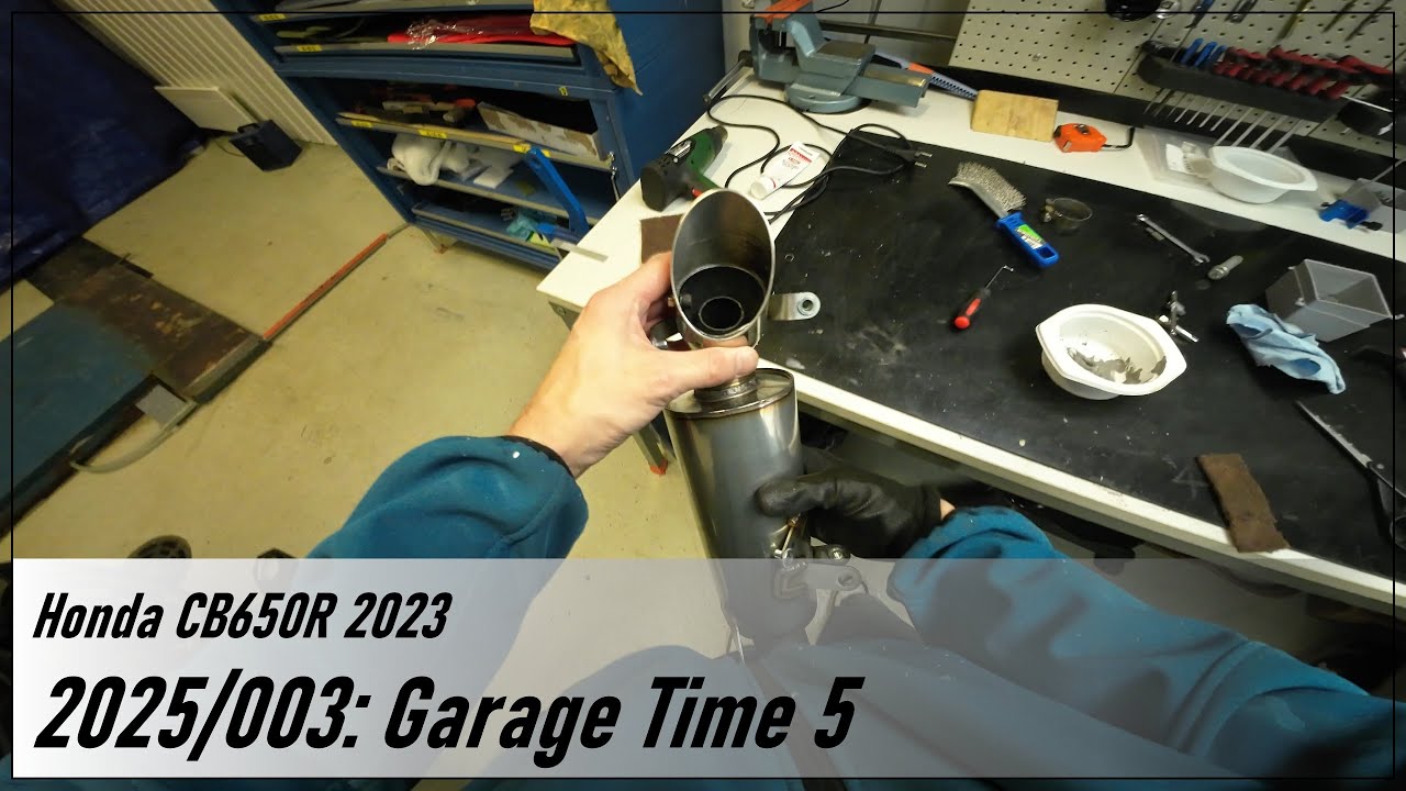 Honda CB650R 2023 | 2025 / 003: Garage Time 5 | CS Racing exhaust ...