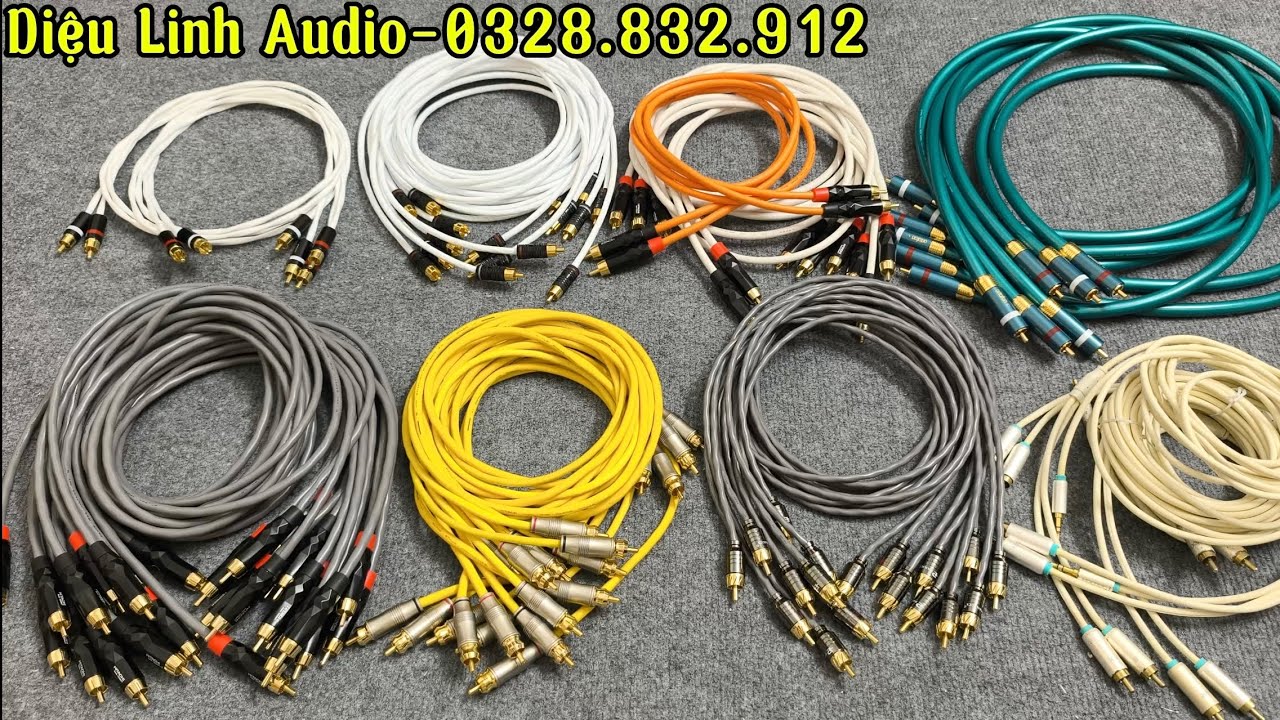 Thanh lí dây AV giá RẺ! Tổng hợp dây Tín Hiệu Nhật mạ Bạc chống Nhiễu Lời ca Sáng