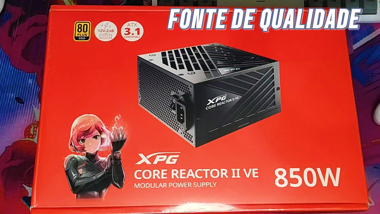 Unboxing Fonte XPG Core Reactor II VE 850W 🔌