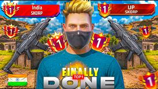 Finally TOP 1 Done in New SKORP Gun  💀🔥 | Just 6 Hours !!