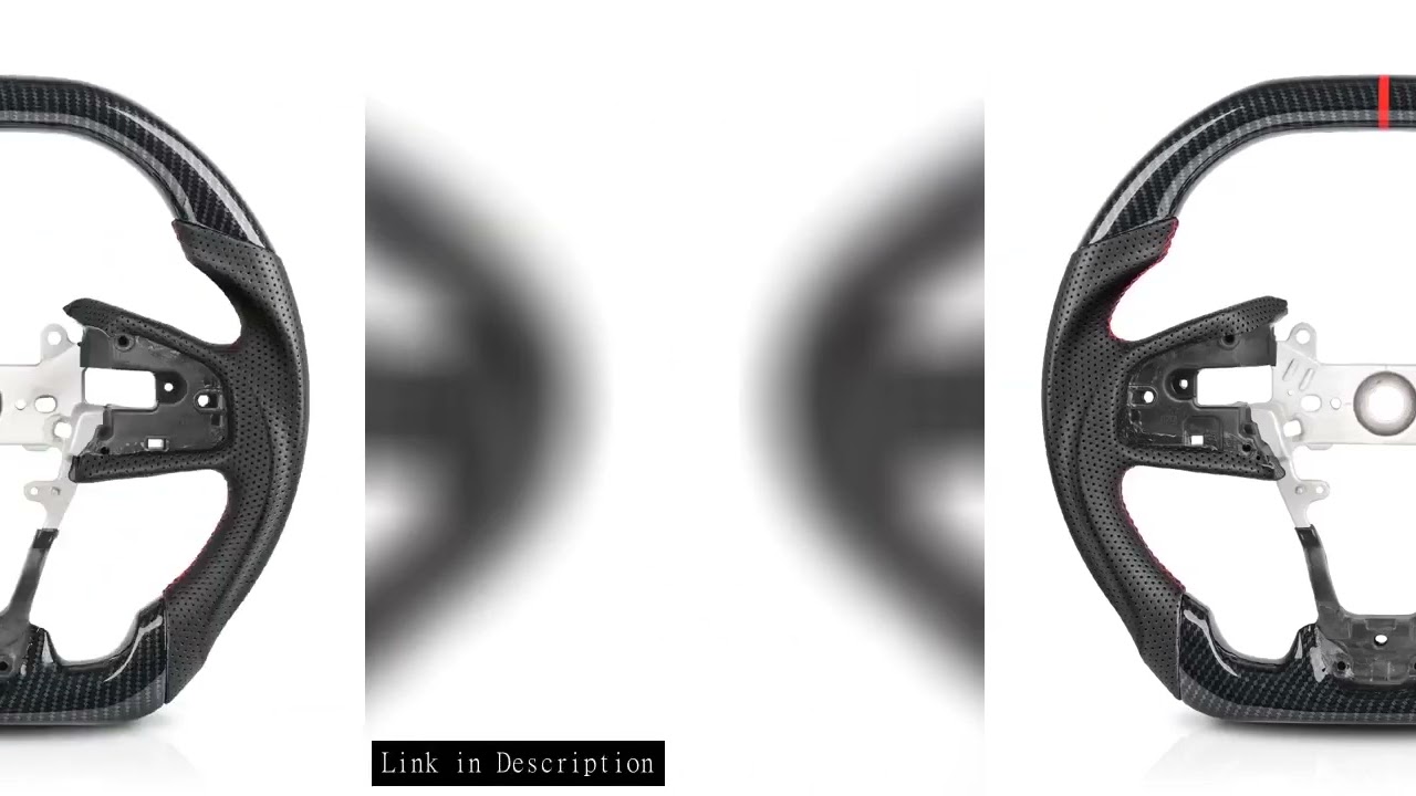 Hydro Dip Carbon Fiber Steering Wheel For Honda Civic 10th Type-R FK8 2016 2017 2018 2019 2020 Perfo