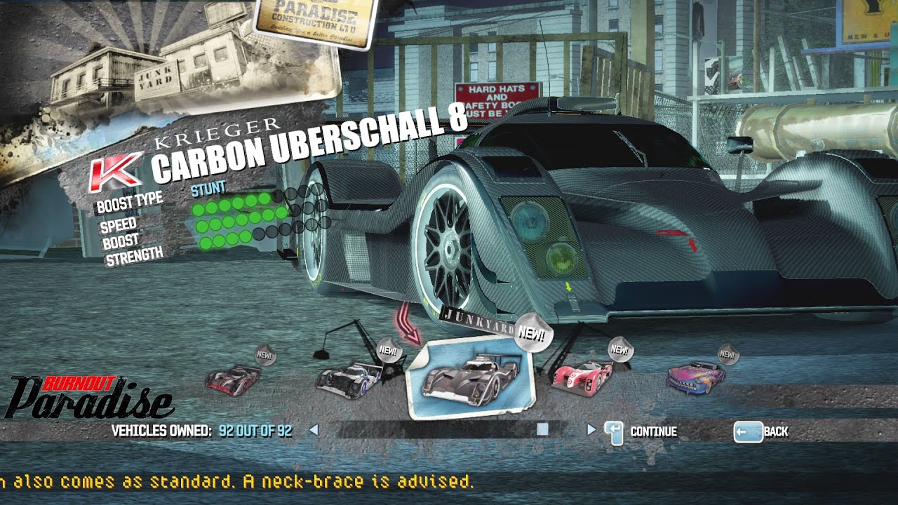 Racer Carbon!! Krieger Carbon Uberschall 8 in Road Rage!! - Burnout Paradise Gameplay