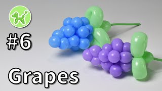 Grapes - Balloon Animals for Beginners #6 / バルーンアートの基本 #6 (ブドウ)
