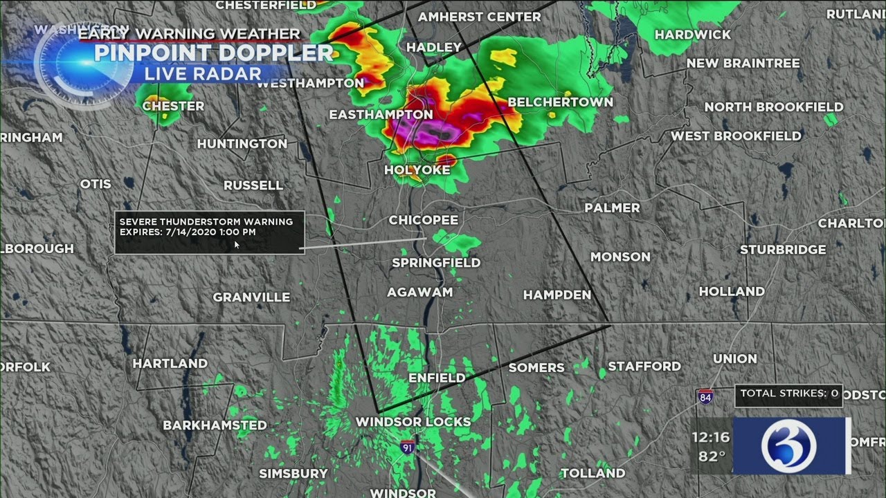 Forecast Severe Thunderstorm Warning Issued Or Parts Of Northern Ct