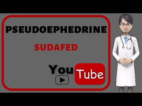 💊PSEUDOEPHEDRINE (SUDAFED): What is used for, Side effects, doses, mechanism of action of Sudafed