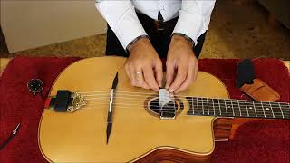 Kleio 51 gypsy jazz pickup Installation.
