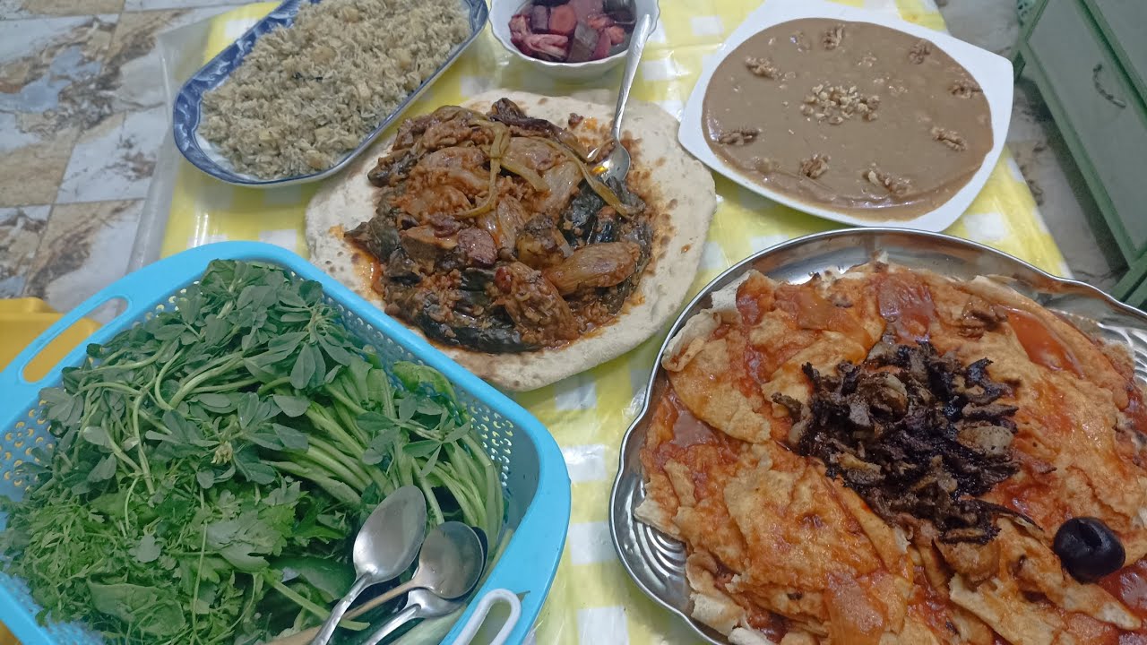 تشريب كص لحم حلاوه الحليب دولمة شوربه ماش مطبك بتيته وشبنت 