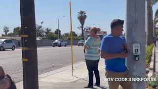 CAUGHT ON CAMERA  INSANE LASD DEPUTY INVOLVED CRASH WHILE CODE 3