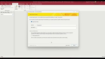 Hướng dẫn import dữ liệu từ Excel vào Access
