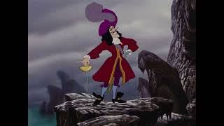 Captain Hook: (SHOVING SMEE'S ROWBOAT BACK INTO SKULL ROCK) Put her back, you blithering idiot!