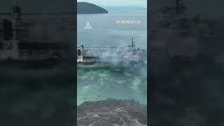 Drone video shows aftermath of deadly ferry fire off the Philippines | AJ #shorts