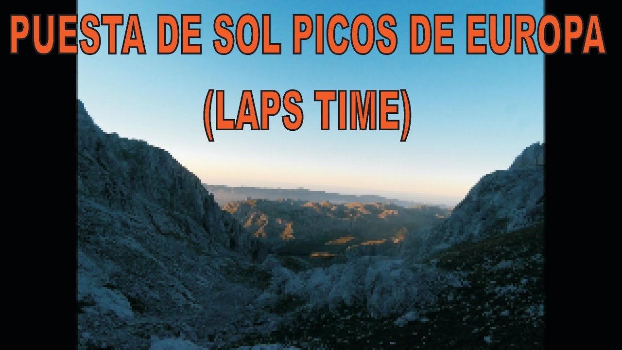 dronesense PUESTA DE SOL EN EL NARANJO DE BULMES (picos de europa) , MIS PRIMEROS 2000 METROS TIME LAPS...