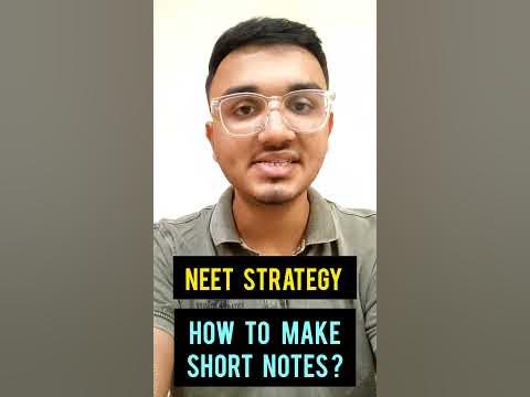 How to make Short Notes for NEET | NEET Strategy | NEET 2024 #neet # ...