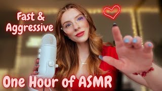 One Hour Of Fast Aggressive Asmr Mouth Sounds Visuals Tapping Personal Attention Rambles