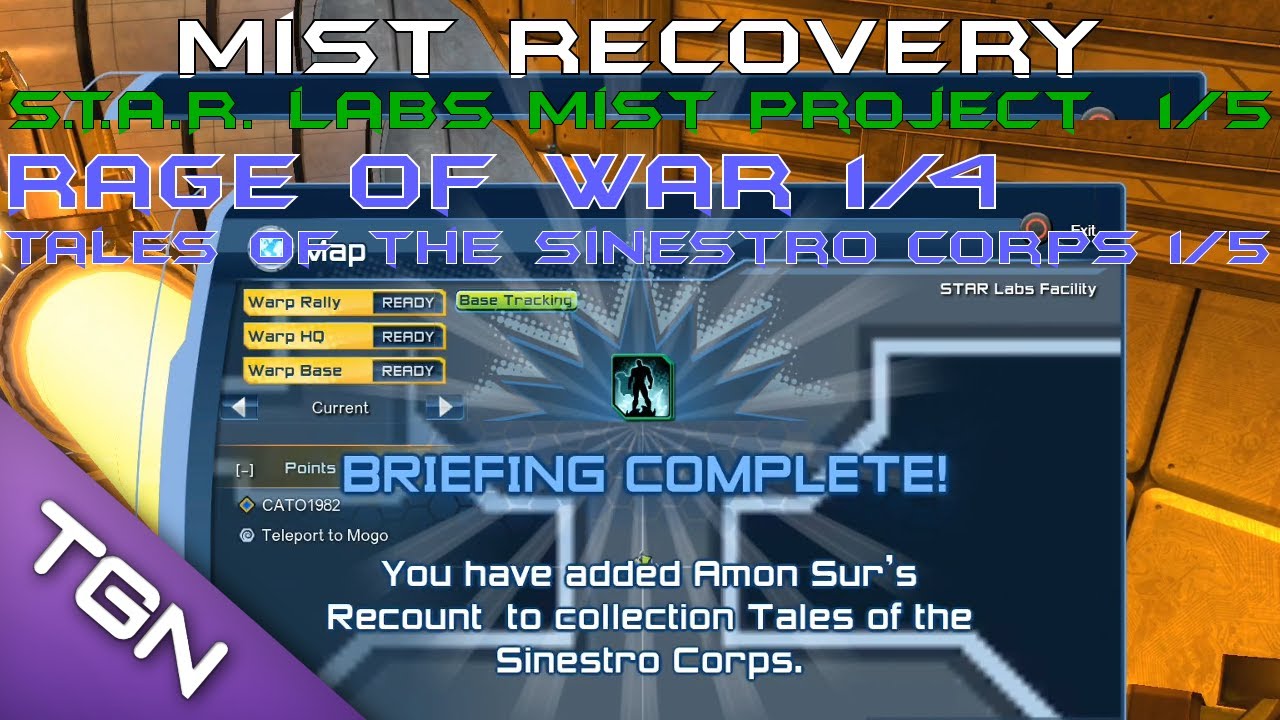 DCUO - DLC9 - Mist Recovery [Briefings & Investigations]