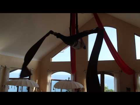Ana Prada HD - Tissue - Aerial Silk Trapeze - Anamaya Resort.wmv