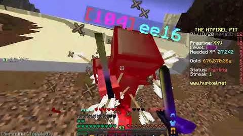 Hypixel the pit 1v1 against ee16