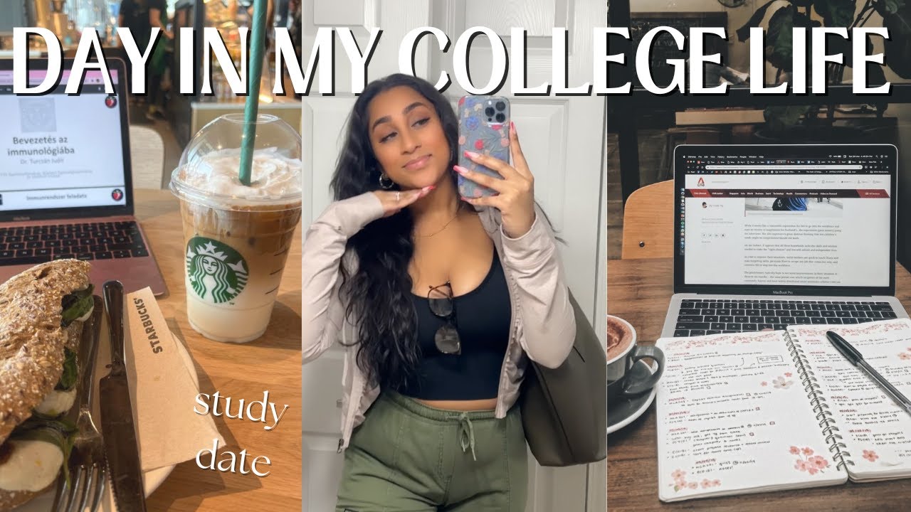 A Real Day in My Life as a College Student - YouTube