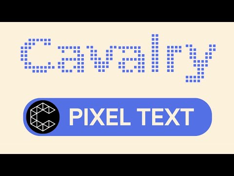 Pixelated Text Animation in Cavalry (FAST) Motion Graphics Tutorial