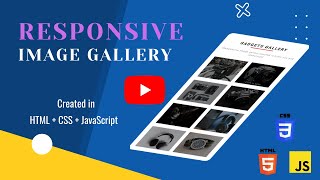 Create Responsive Image Gallery in HTML CSS and JavaScript || Create Photo Gallery using HTML CSS JS