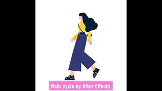 Walk cycle by After Effects and Duik
