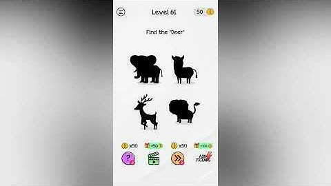 Braindom Level 61 Find the "Deer"