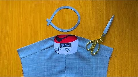 How to pipe a neckline for senator wear  ( detailed )