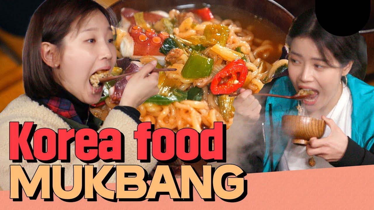 Корейская еда, мукбанг с Mamamoo Solar! Просто глядя на него, я чувствую себя здоровым~