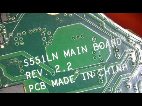 ASUS Vivobook S551LN damaged battery connector repair - Motherboard repair