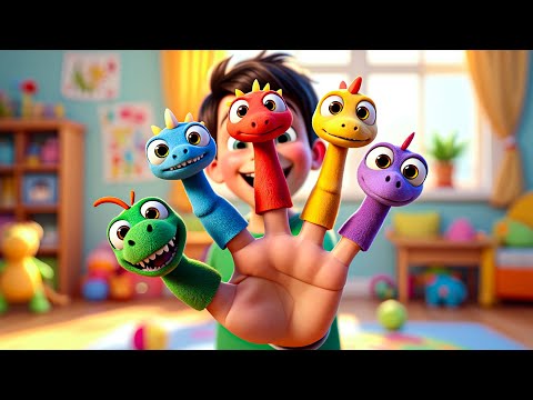 🦕 Dinosaur Finger Family | Kids Song & Nursery Rhyme 🎶Nursery Rhymes and Kid Songs
