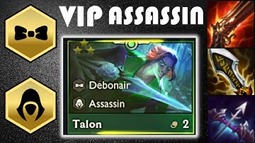 TFT Set 6.5 Hyper Roll - ⭐⭐⭐ VIP 3 Star Talon Debonair Assassin Strategy Guide