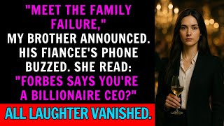 My Brother Called Me the “Family Failure” — Then His Fiancée Found Out I’m the Billionaire CEO.