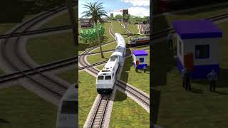 Trains Queuing at Crossing Bend#train #indianrailways #roblox