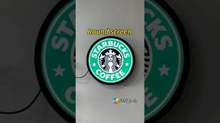 Avlink 23.6inch round screen PCAP Digital Touch monitor LCD circle signage high brightness display