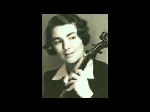 Lillian Fuchs plays the Prelude from Bach's 1st Cello Suite on the viola